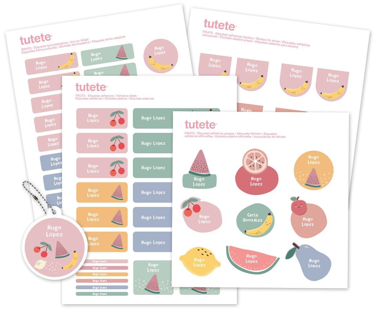 Pack Combinado Termo y Pegatinas Fruits