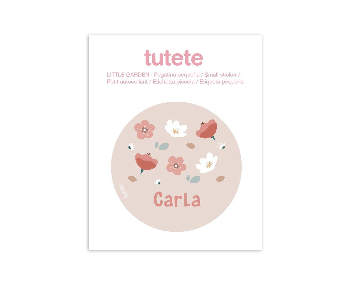 Petit Sticker Little Garden pour bouteilles et botes  lunch 