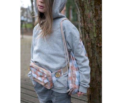 Mochila Saco Personalizvel Cottage Blue Checks