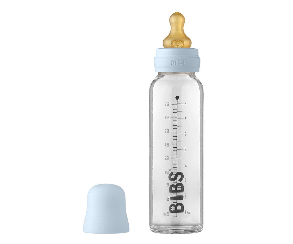 Biberon en Verre BIBS Baby Blue 225 ml