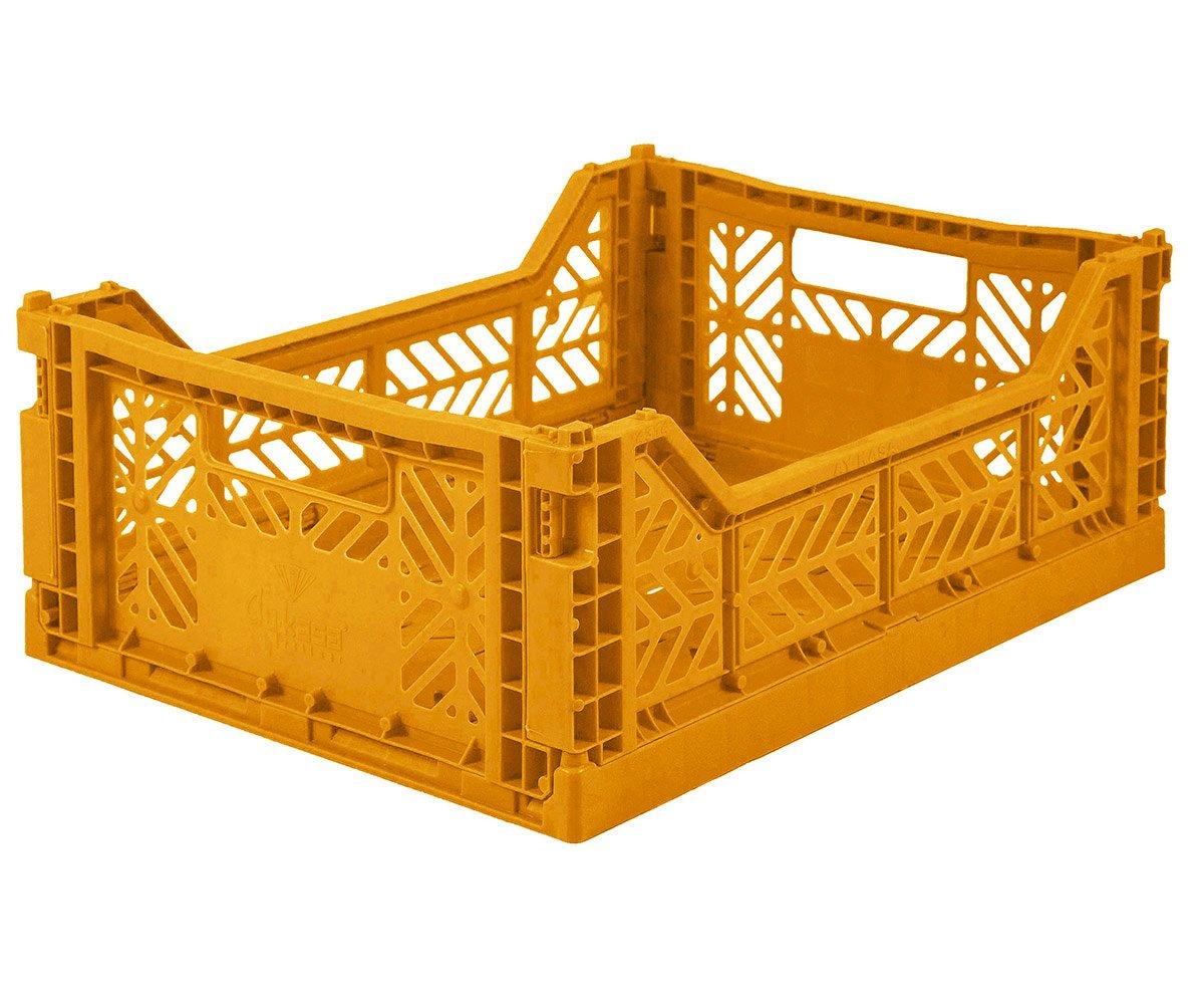 Caja Lillemor Plegable Mediana Mostaza