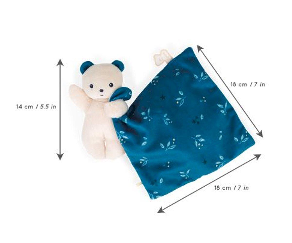 Doudou Ours Douceur Bleu - Personnalisé