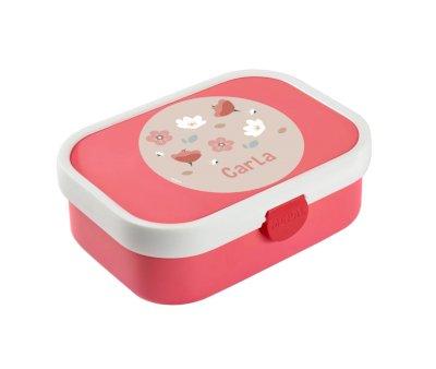 Midi Lunch Box Campus Rosa Personalizzato Little Garden