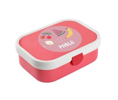 Midi Lunch Box Campus Rosa Personalizzato Fruits