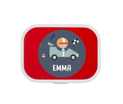 Midi Lunch Box Campus Rosso Personalizzato Speed Racers