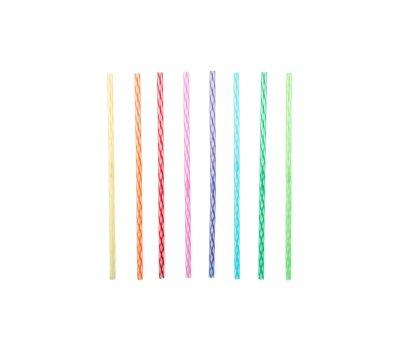 24 Reusable Rainbow Straws