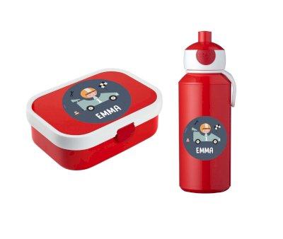 Set Pranzo Campus Rosso Personalizzato Speed Racers