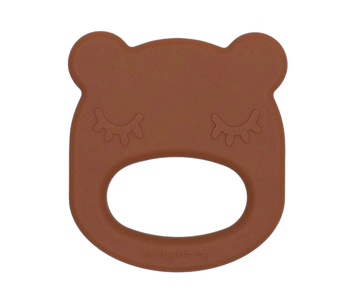 Anneau de dentition ours en silicone Chocolat Brown