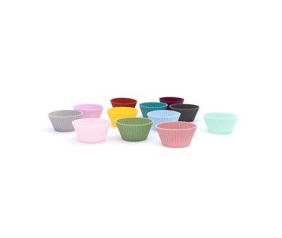 12 moldes Silicone para Muffins