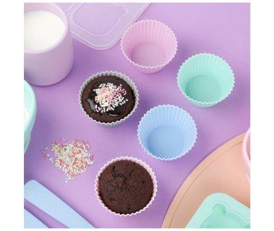 12 moldes Silicone para Muffins