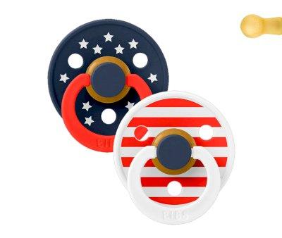 2 Chupetas BIBS Colors Stars & Stripes