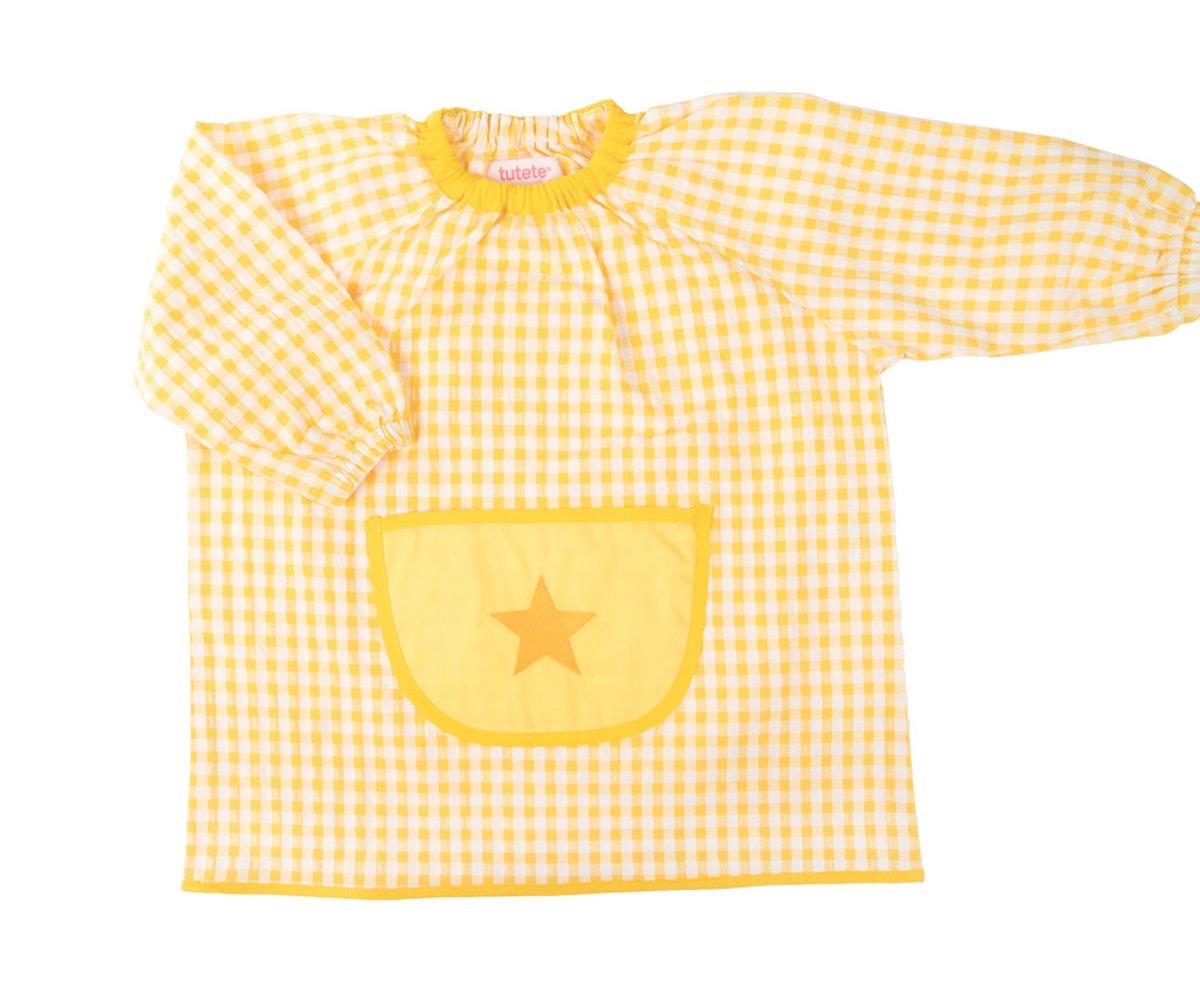 Babi con Bolsillo Central Estrella Amarillo Personalizable