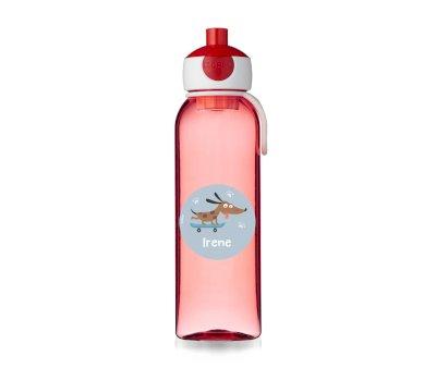 Botella Campus Pop-Up Personalizada Roja 500ml Skater Dog