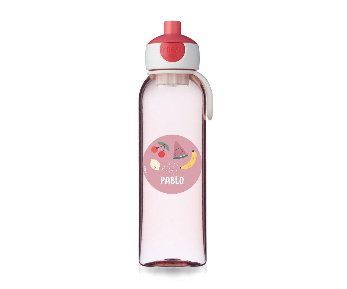 Bouteille Pop-up Personnalisée Campus Rose 500ml Fruits