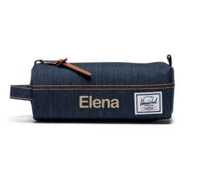 Estuche Settlement Indigo Denim Personalizable