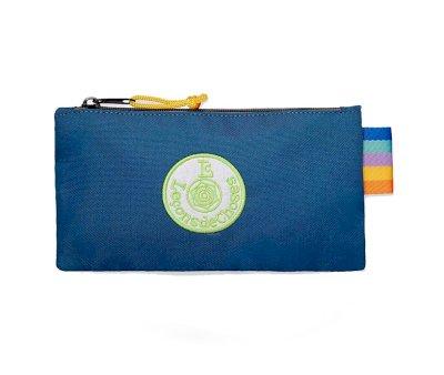 Trousse plate bleue/verte
