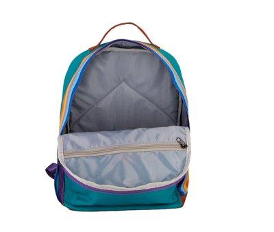 Mochila retro verde arco-ris