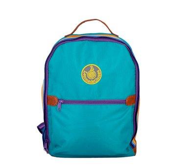 Mochila retro verde arco-ris