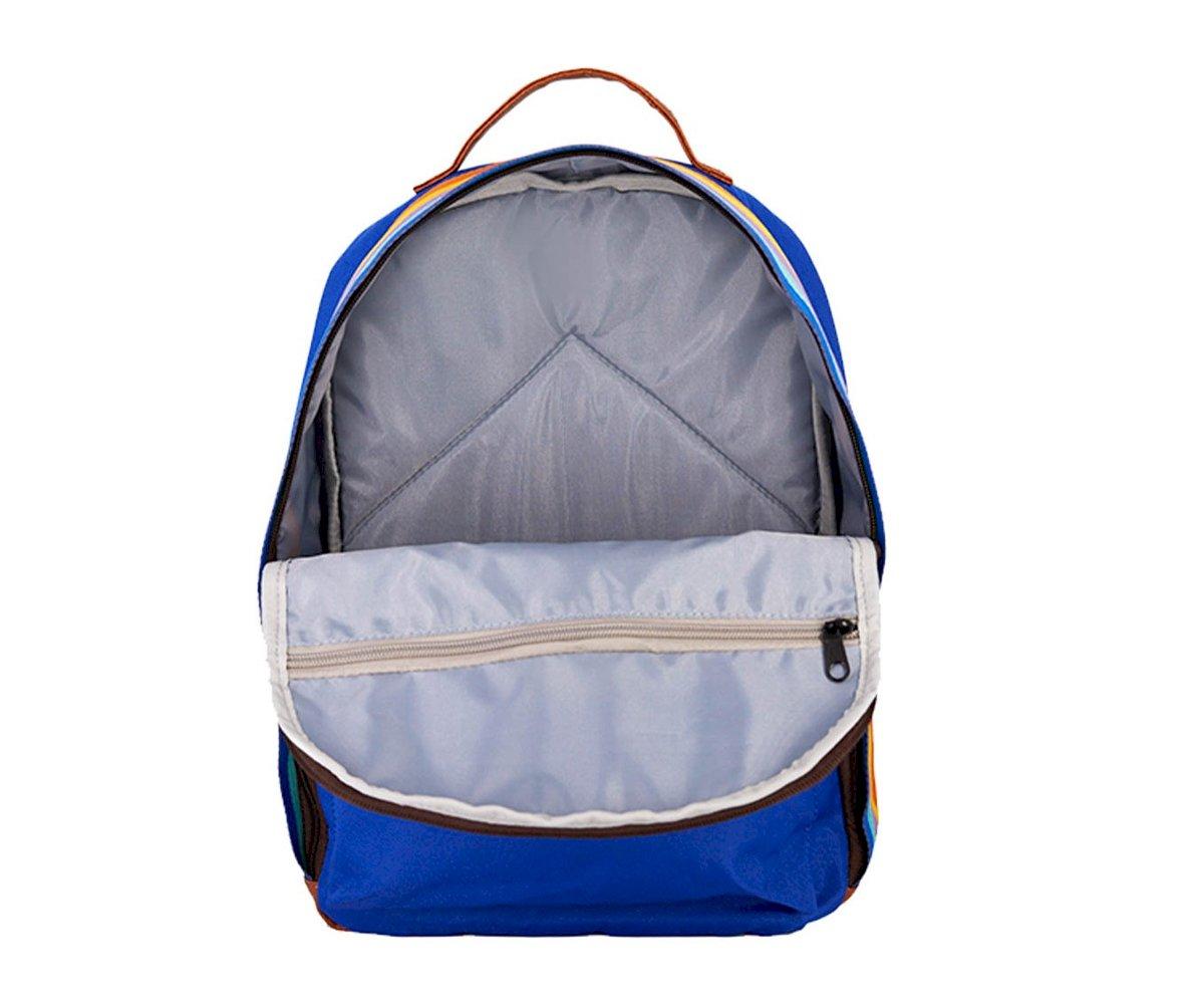 Zaino Retro Blu Arcobaleno - Personalizzato