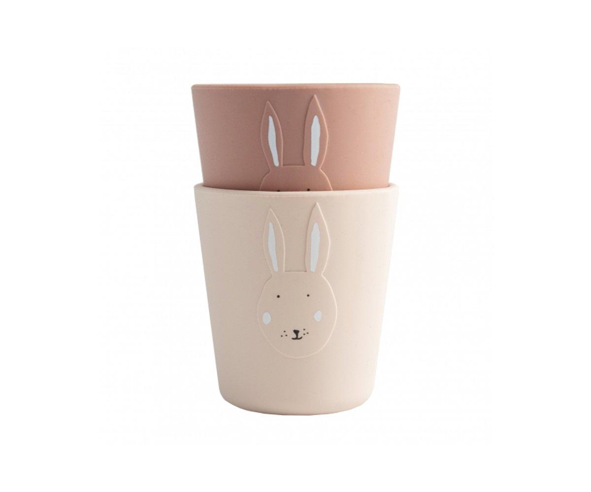 2 Vasos De Silicona Trixie Mrs. Rabbit