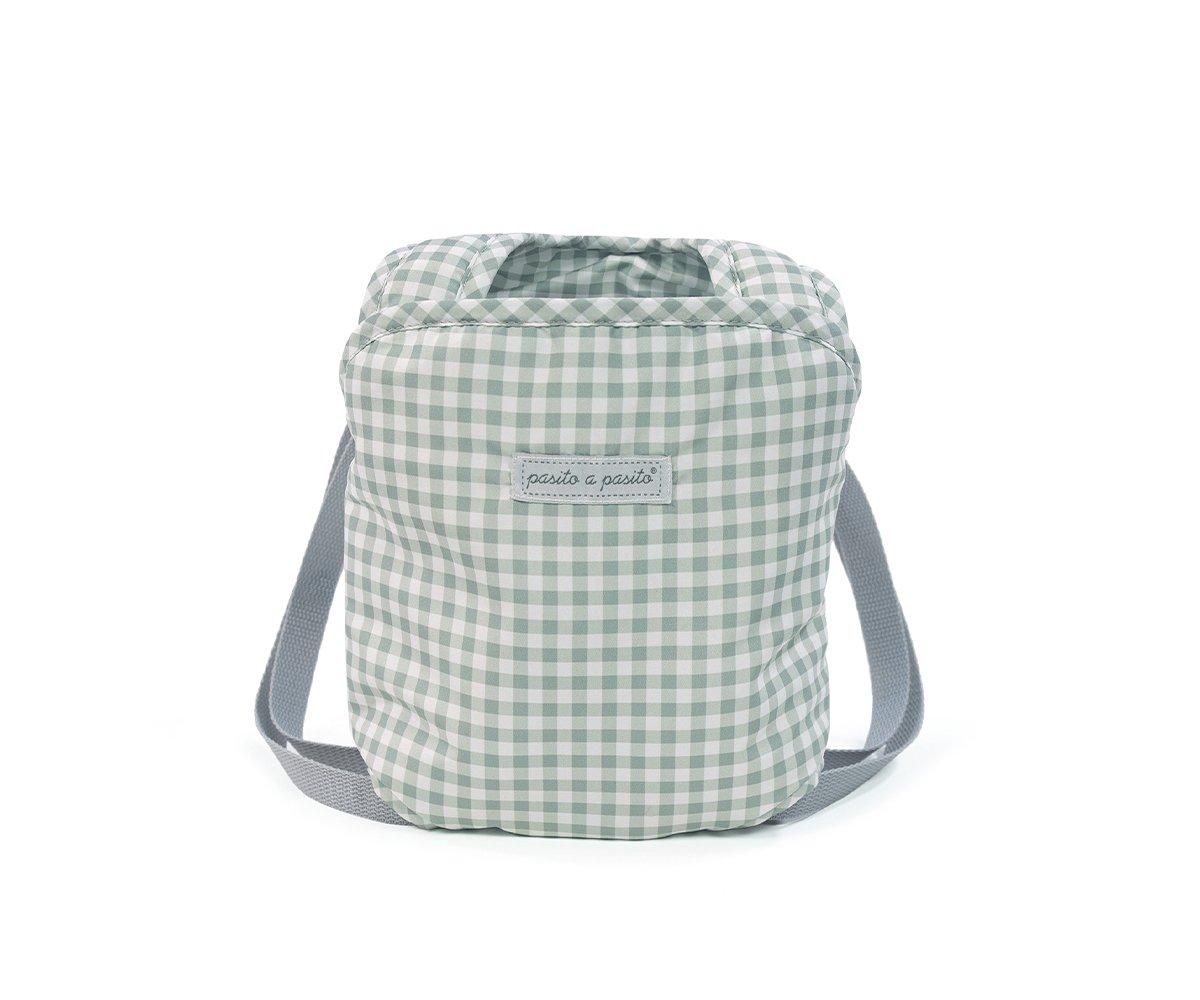 Mochila Portabeb Tom Vichy Verde para Muecas