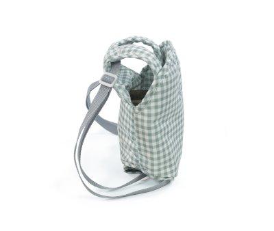 Sac  dos Porte-bb Tom Vichy vert pour poupes