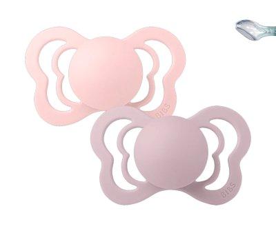 2 chupetas  BIBS Couture Blossom/Dusky Lilac Silicone