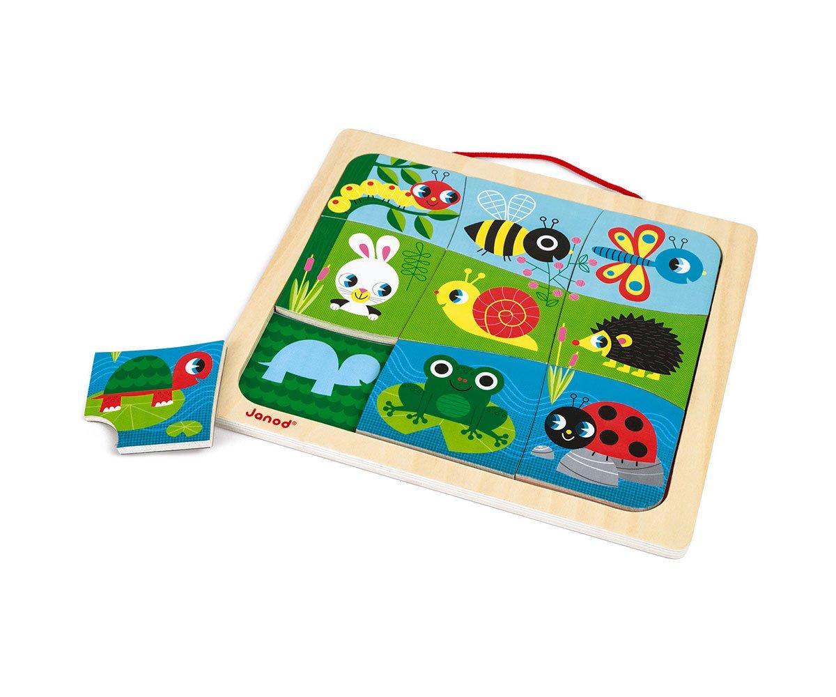 Puzzle Magnetico Happy Garden 9 Pezzi