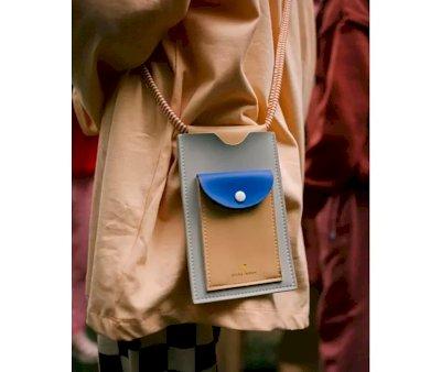 Sticky Lemon phone pouch | gingham //cherry red / sunny blue / berry swirl