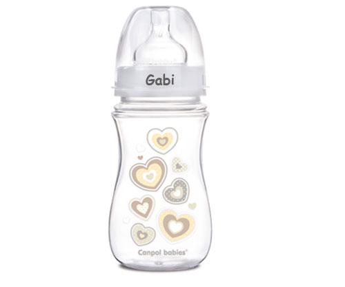 Canpol Babies Biberão Newborn Anticólica 240ml Branco - Personalizado