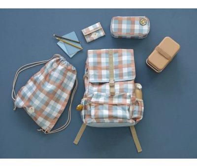 Carteira Cottage Blue Checks
