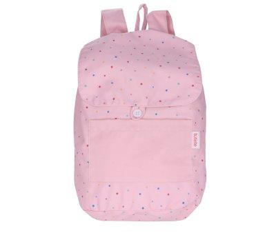 Mochila Grande Tela Dots Pink Personalizable