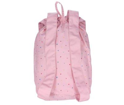 Mochila Grande Tela Dots Pink Personalizable