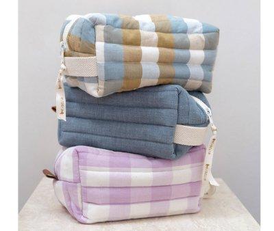Neceser Acolchado Cottage Blue Checks