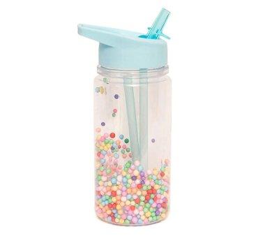 Botella Tritn Pops Macarons Aqua Blue Personalizable