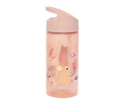 Personalised Plastic Bottle with Straw Sea Animals