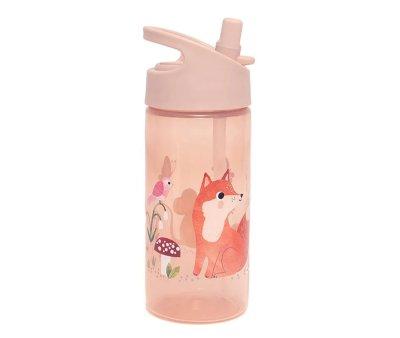 Personalised Plastic Bottle with Straw Sea Animals