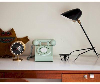 Telfono de Madera Retro Verde