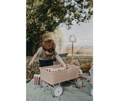 Carrettino Rattan Rose