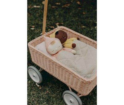 Carrettino Rattan Rose