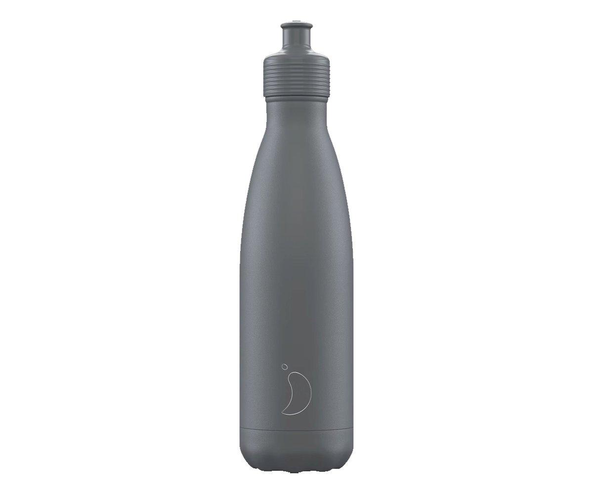 Botella Acero Inoxidable Sport Gris Mate 500ml