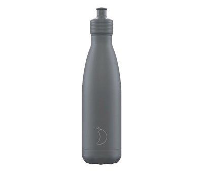 Botella Acero Inoxidable Sport Gris Mate 500ml