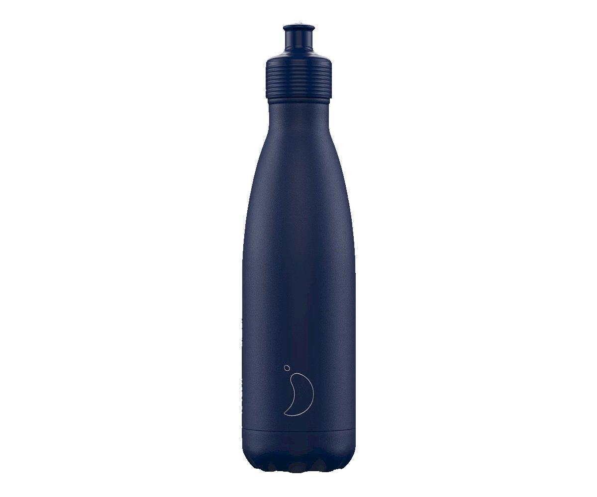 Bouteille En Acier Inoxydable Matte Blue Sport 500 Ml