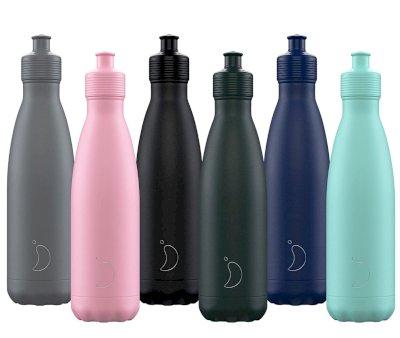 Stainless Steel Sport Bottle Matte Blue 500ml