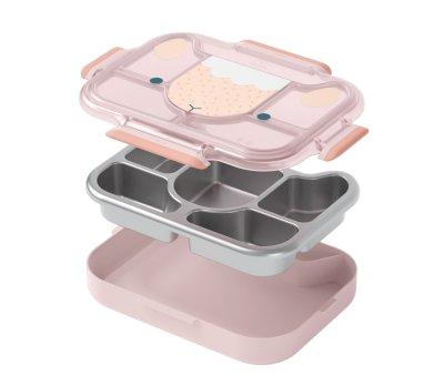 Lancheira MB c/ compartimentos Rosa Wonder Sheep