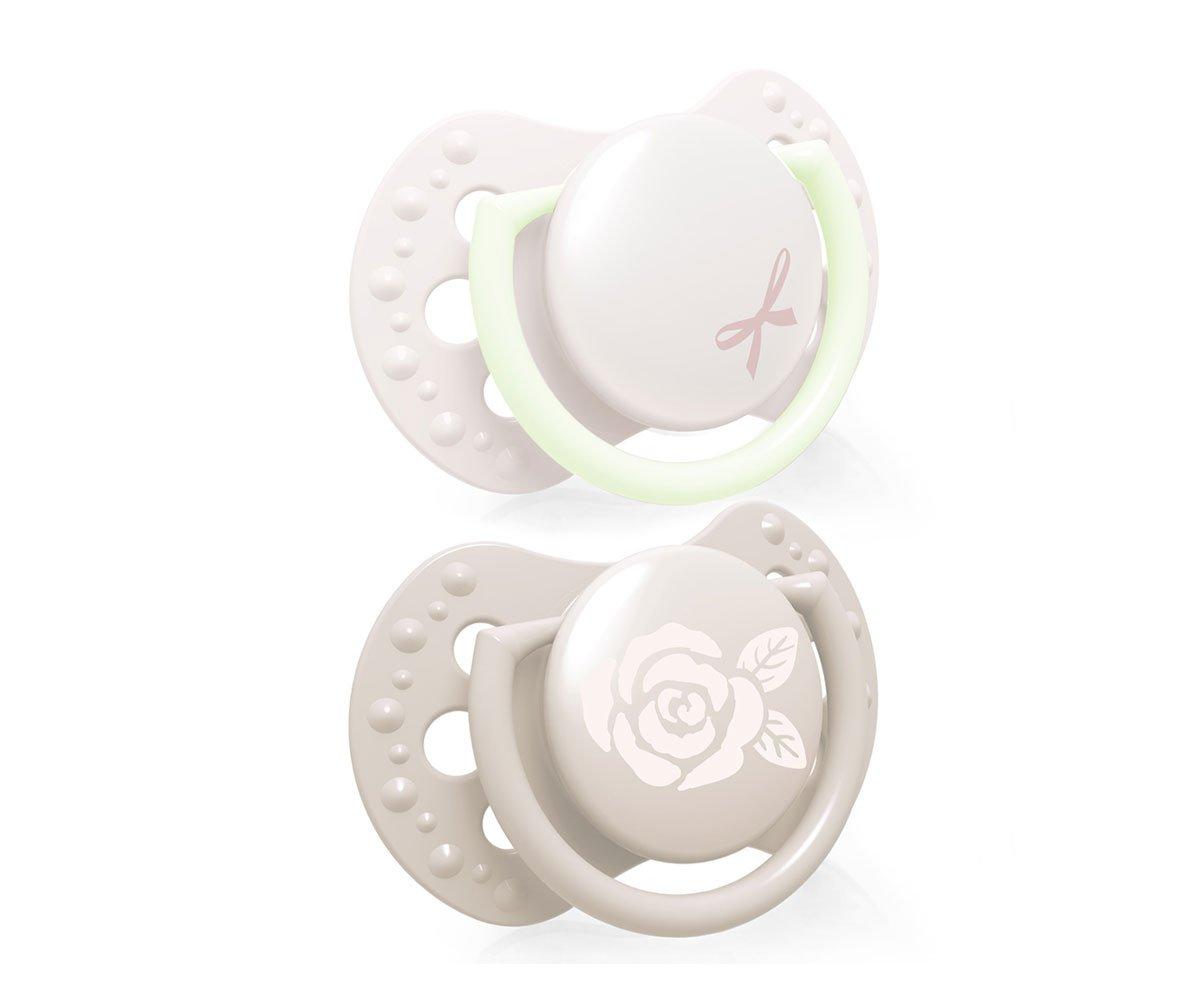 2 mini chupetas Lovi Baby Shower Dynamic Rosa Claro