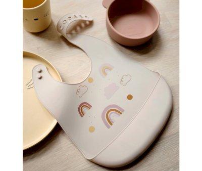 2 Bavoirs Silicone Tilda Rainbow Love