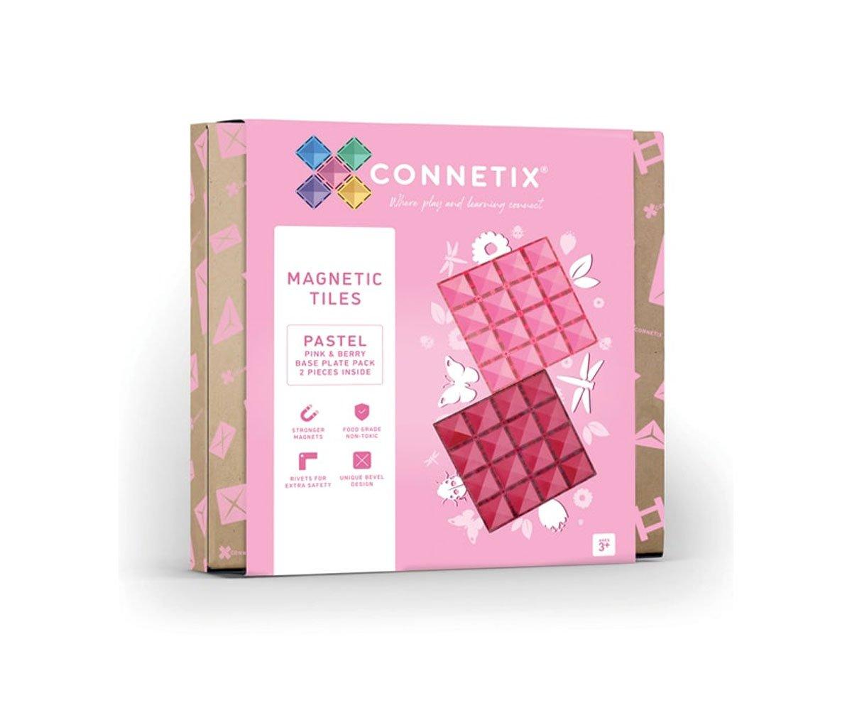 Pack Connetix Pastel Pink & Berry Base Plate 2 Piezas