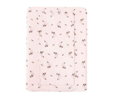 Funda para Cambiador Fanny + Muselinas Fawn Light Pink