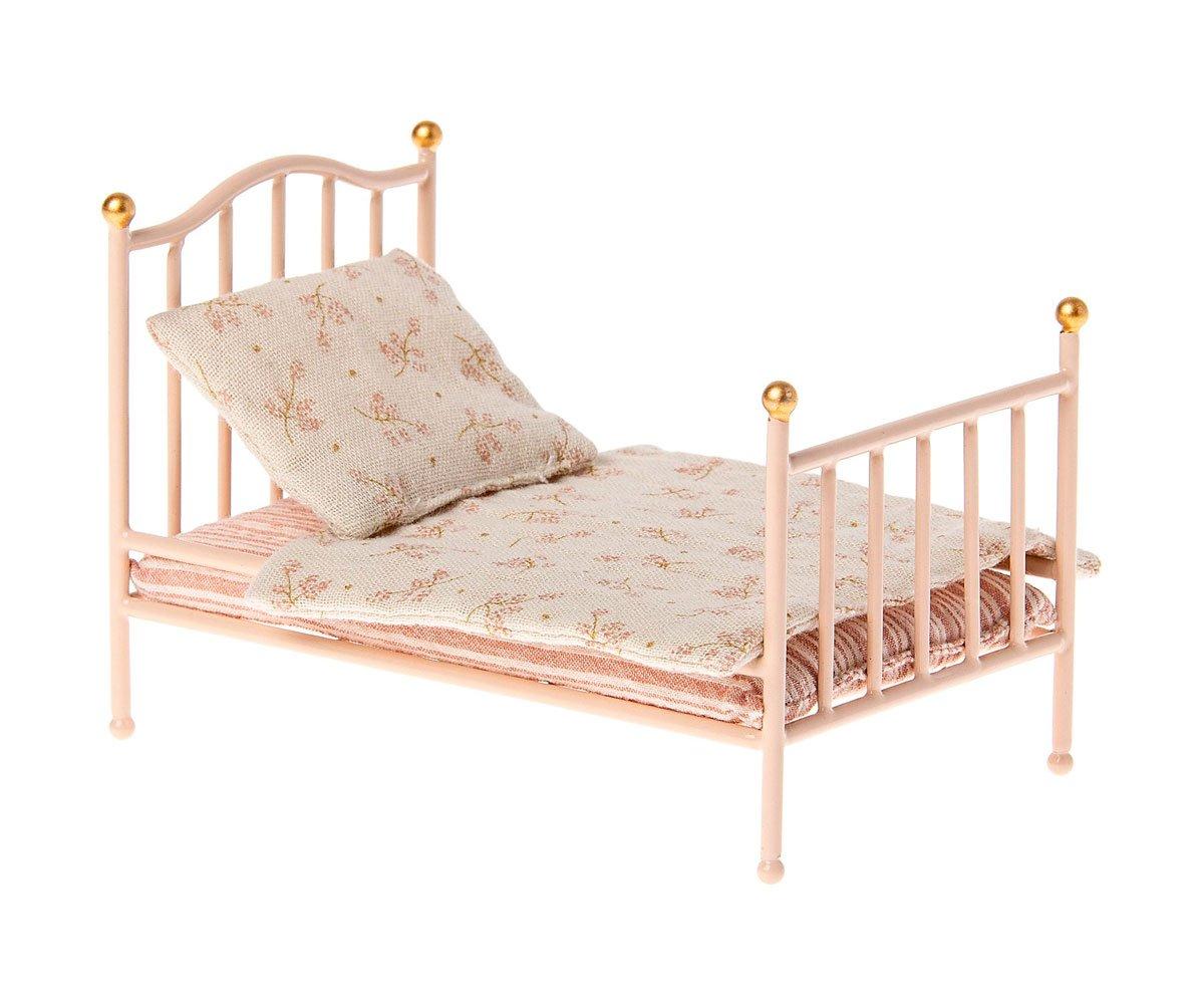 Letto Metallo Vintage Rosa Miniatura Maileg